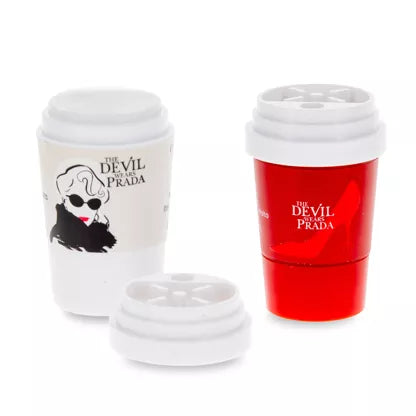 Mad Beauty Le Diable S'habille en Prada Duo de baumes à lèvres Tasses à café – Aloe Vera & Rose