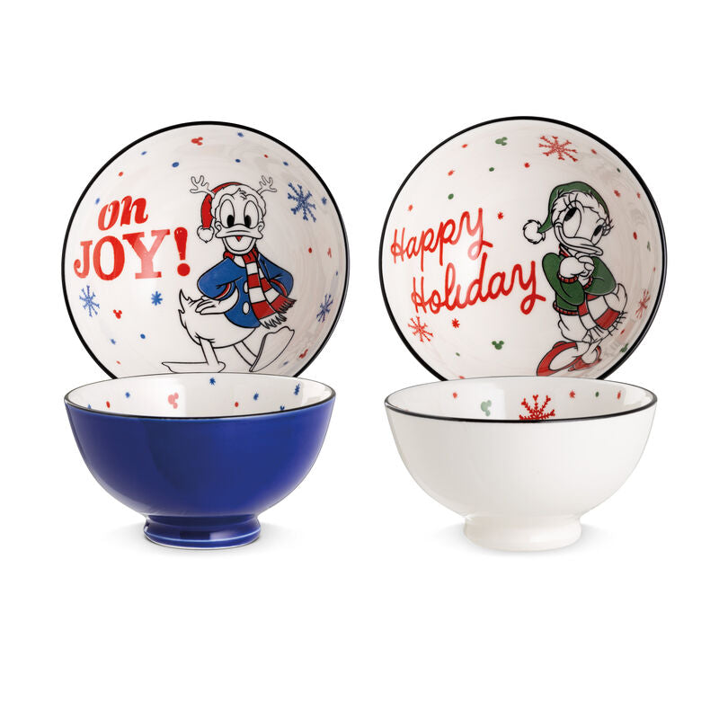 Egan Lot de 2 coupelles Winter Magic Donald Duck & Daisy Duck 300 ml