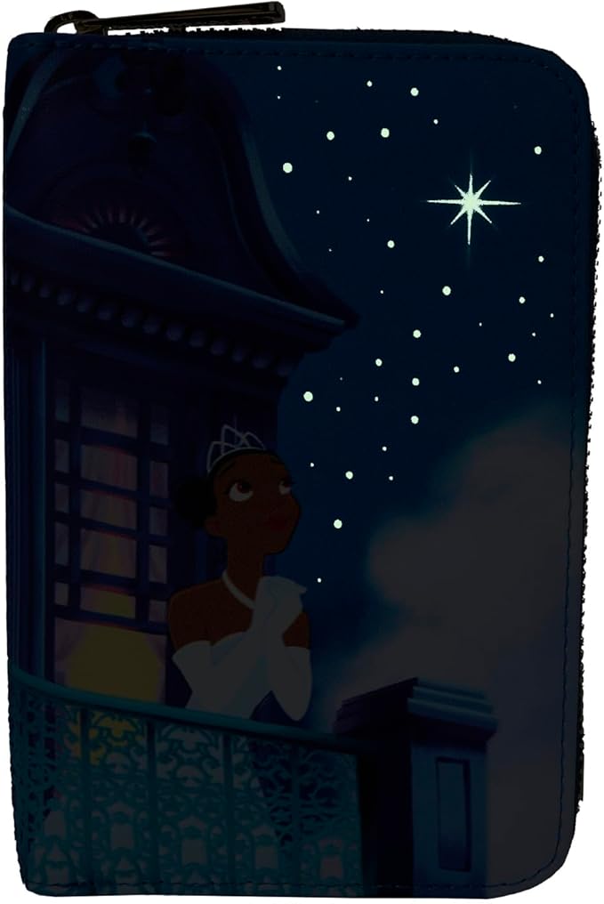 Loungefly Disney Küss den Frosch Tiana Glow-in-the-dark Geldbörse