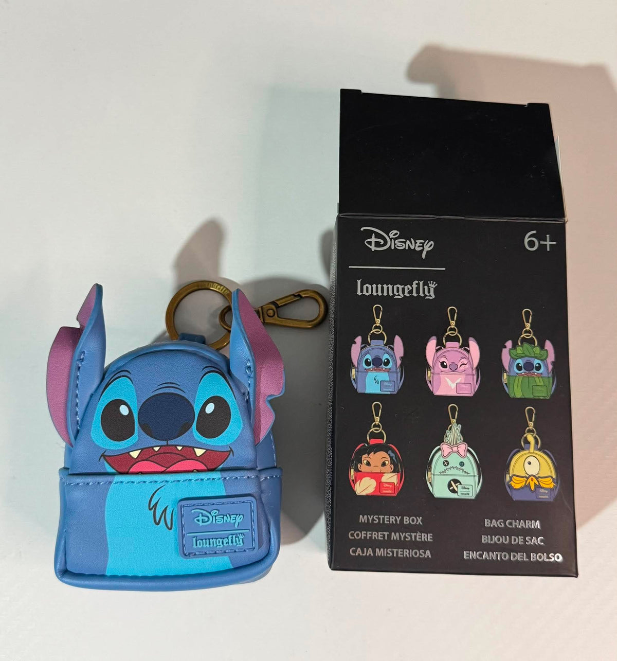 Loungefly Disney Stitch Mini-Rucksack Anhänger – Original Geöffnet