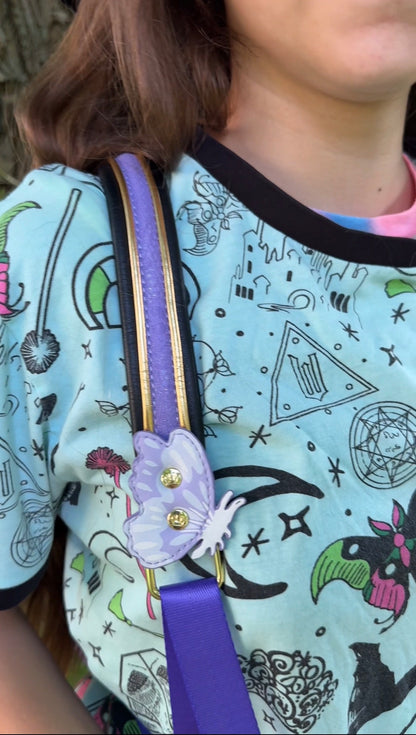 Mini-sac à dos Loungefly Wicked Glinda & Elphaba avec motif floral et dentelle