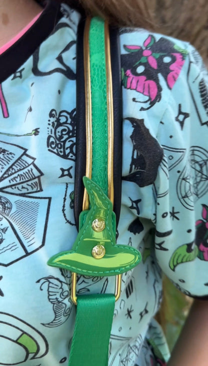 Mini-sac à dos Loungefly Wicked Glinda & Elphaba avec motif floral et dentelle