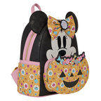 Loungefly Disney Minnie Maus Kürbis Blumen Glow-in-the-dark Mini-Rucksack