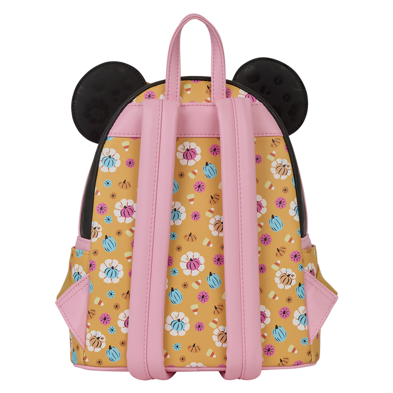 Loungefly Disney Minnie Maus Kürbis Blumen Glow-in-the-dark Mini-Rucksack