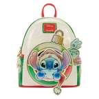 Loungefly Disney Stitch & Scrump Weihnachtskugel Mini-Rucksack