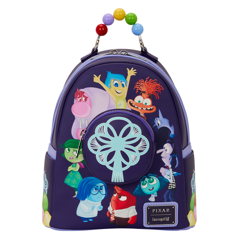 Loungefly Disney Pixar Alles steht Kopf 2 Mini-Rucksack mit Leuchtfunktion
