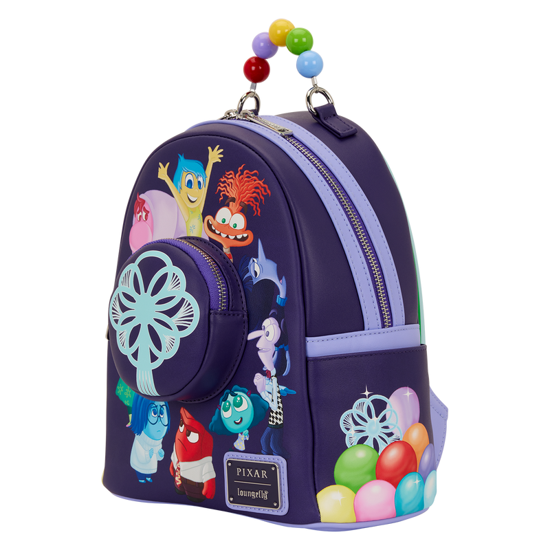 Loungefly Disney Pixar Alles steht Kopf 2 Mini-Rucksack mit Leuchtfunktion