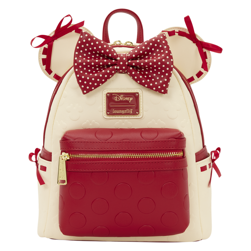 Loungefly Disney Minnie Maus Rocks the Dots Coquette Mini-Rucksack