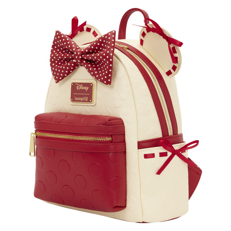 Loungefly Disney Minnie Maus Rocks the Dots Coquette Mini-Rucksack
