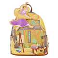 Loungefly Disney Rapunzel Neu verföhnt Pin Trader Mini-Rucksack