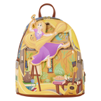 Loungefly Disney Rapunzel Neu verföhnt Pin Trader Mini-Rucksack