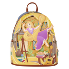 Loungefly Disney Rapunzel Neu verföhnt Pin Trader Mini-Rucksack