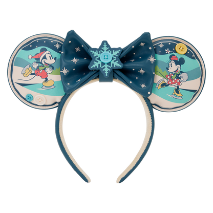 Minnie & Mickey Cerchietto di Natale con orecchie