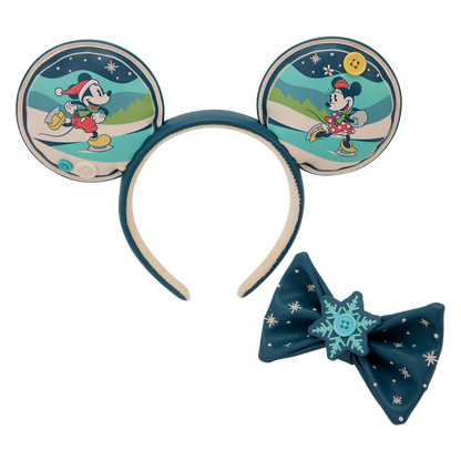 Minnie & Mickey Cerchietto di Natale con orecchie