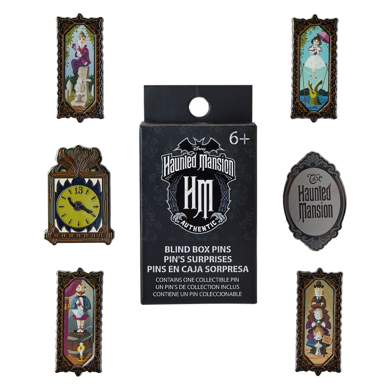Loungefly Haunted Mansion Stretching Room Portraits Mystery Box Pin