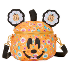Loungefly Disney Mickey Mouse Kürbis-Blumen-Umhängetasche