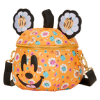 Loungefly Disney Mickey Mouse Kürbis-Blumen-Umhängetasche
