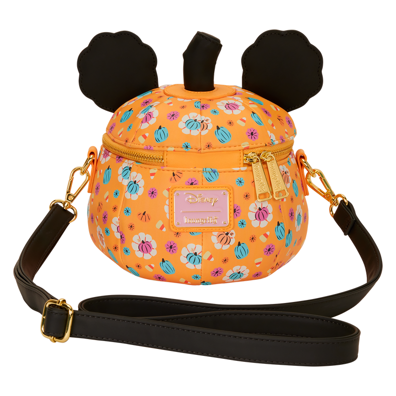 Loungefly Disney Mickey Mouse Kürbis-Blumen-Umhängetasche
