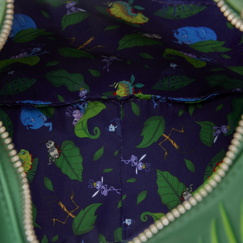 Loungefly Disney Pixar Das große Krabbeln Blätter Umhängetasche
