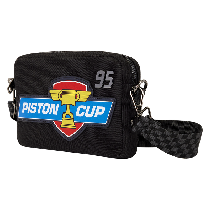 Loungefly Cars 20th Anniversary Piston Cup Sling Crossbody Bag