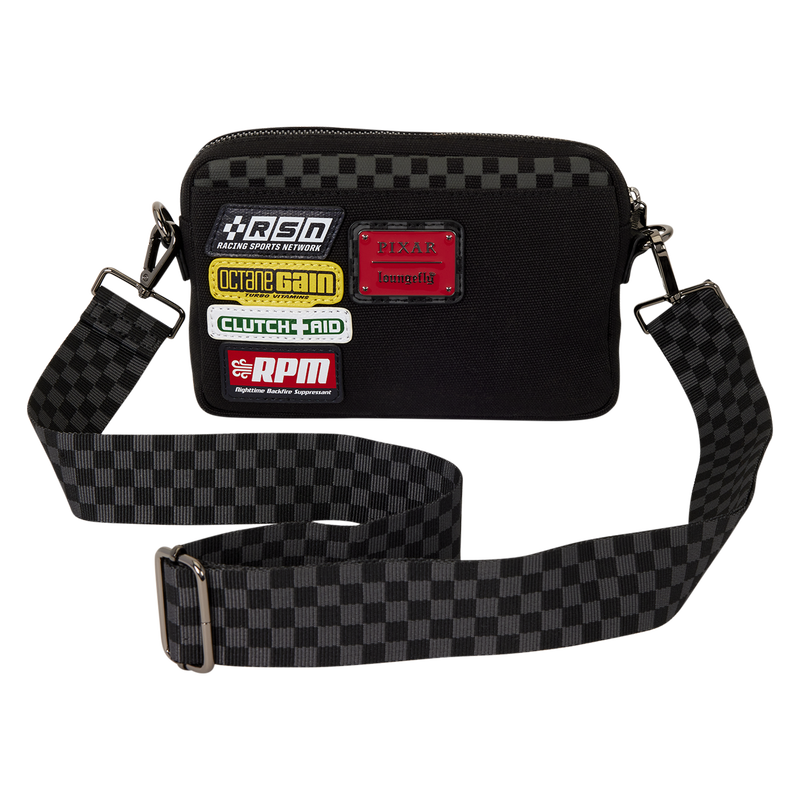 Loungefly Cars 20th Anniversary Piston Cup Sling Crossbody Bag