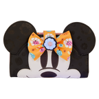 Loungefly Disney Minnie Maus Kürbis Blumenmuster Cosplay Geldbörse