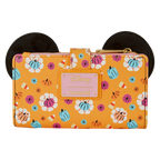 Loungefly Disney Minnie Maus Kürbis Blumenmuster Cosplay Geldbörse