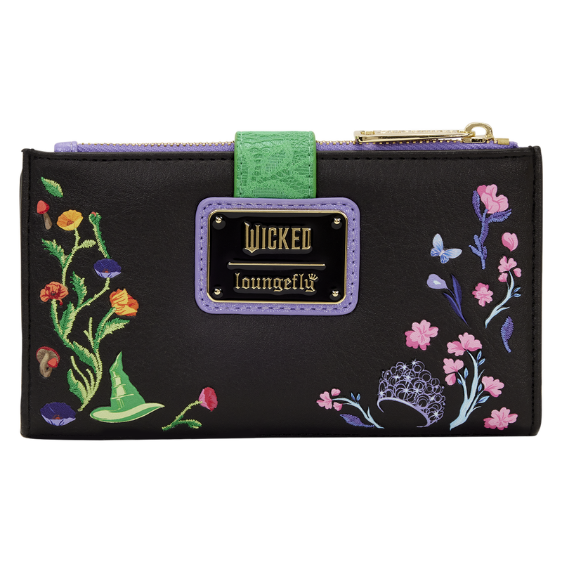 Loungefly Wicked – Glinda & Elphaba Geldbörse mit Blumen- und Spitzen-Details