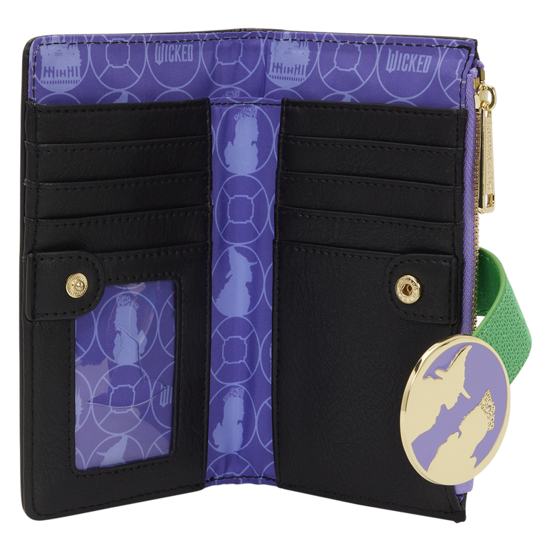 Loungefly Wicked – Glinda & Elphaba Geldbörse mit Blumen- und Spitzen-Details