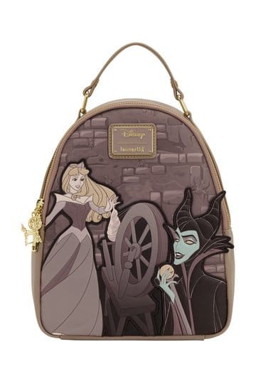 Mini-sac à dos Loungefly La Belle au bois dormant et Maléfique avec rouet