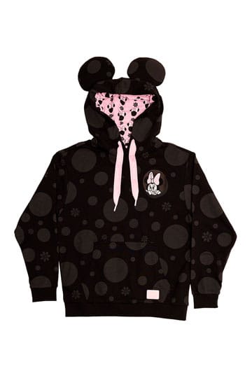 Loungefly Disney Minnie Maus 3D-Ohren Kapuzenpullover