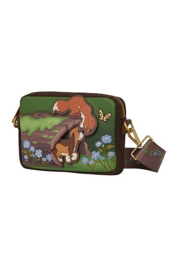 Loungefly Die Fuchs-und-Hund-Tod- & Kupfer-Umhängetasche mit Münzfach