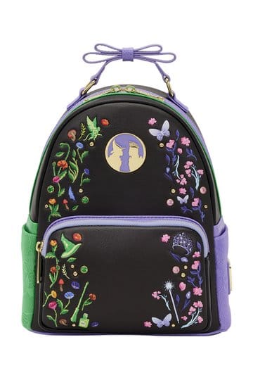 Mini-zaino Loungefly "Wicked Glinda & Elphaba" con motivo floreale e pizzo