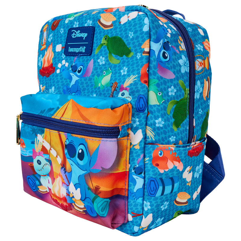 Loungefly Disney Stitch Camping Lagerfeuer Mini-Rucksack