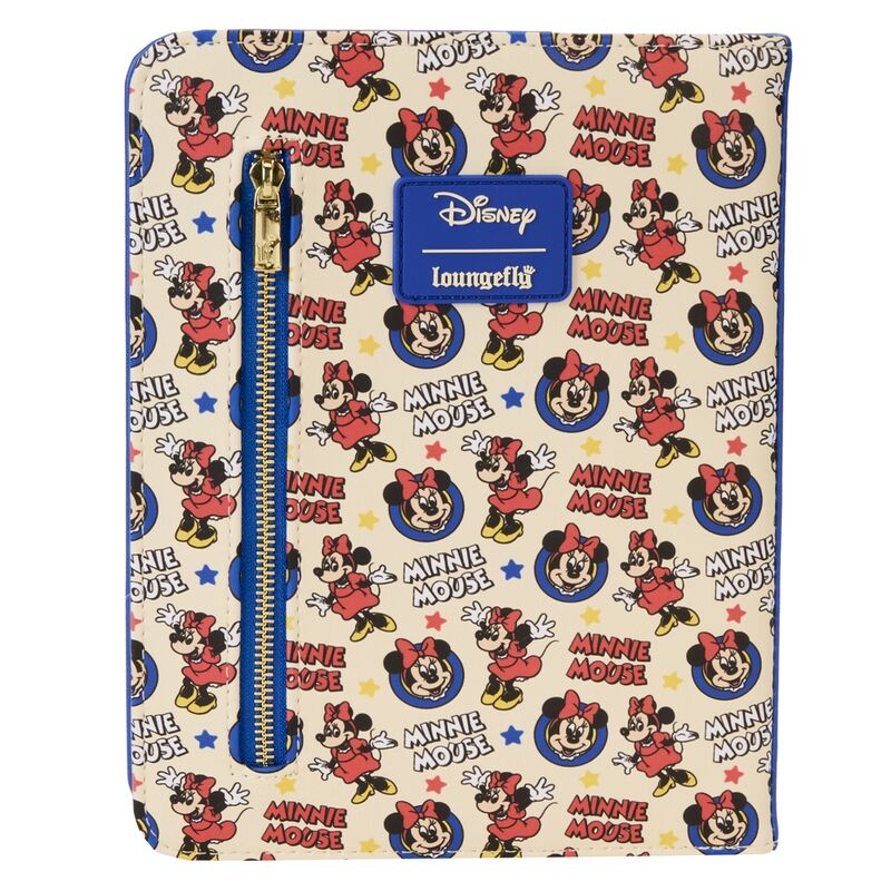 Minnie Mouse – Klassisches, nachfüllbares Briefpapier-Tagebuch mit Allover-Print