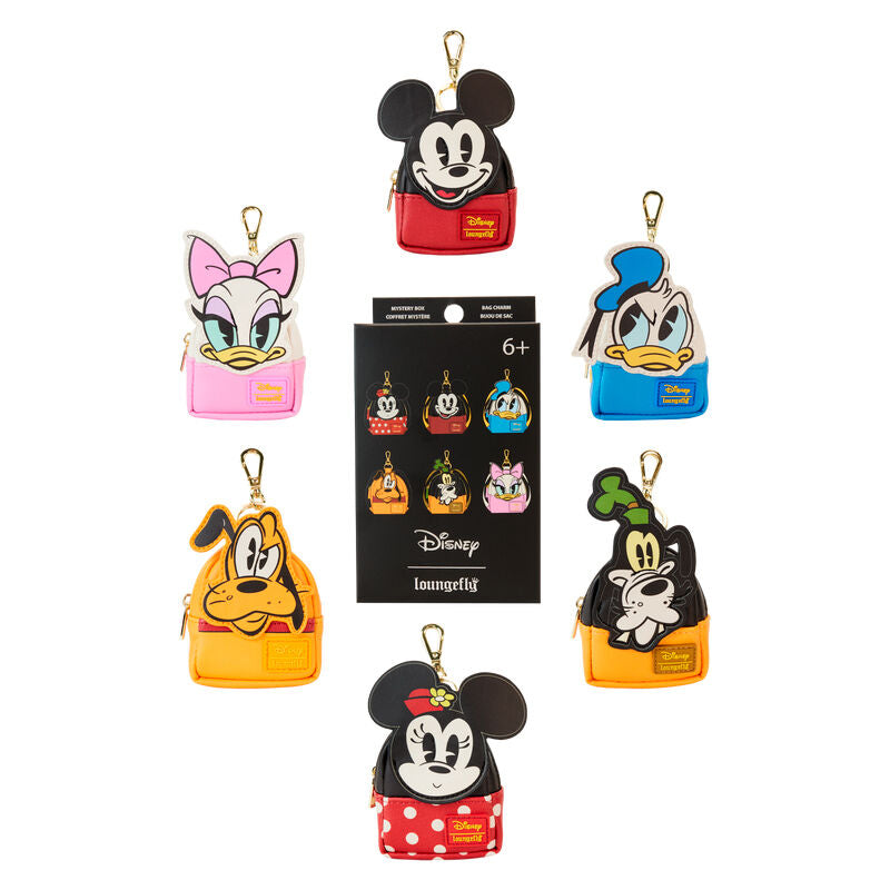 Loungefly Disney Micky & Freunde Picknick Cosplay Mystery Mini Rucksack Schlüsselanhänger