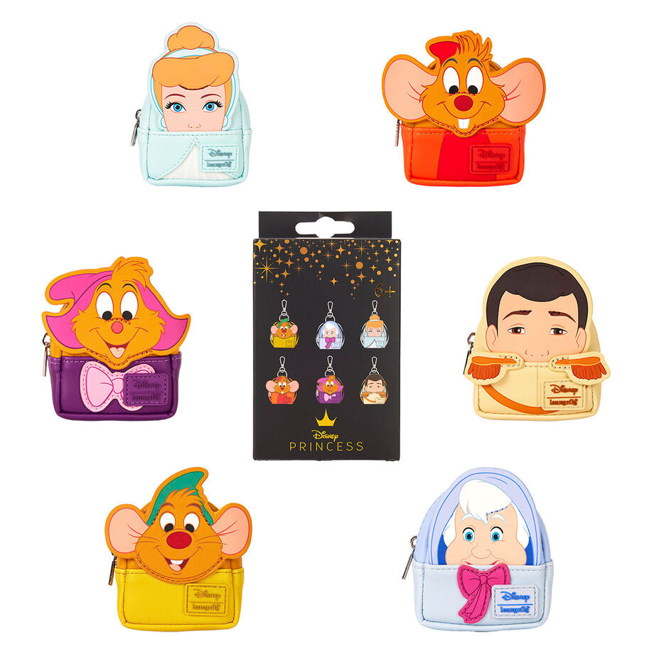 Loungefly Disney Cinderella 75. Jahrestag Cosplay Mystery Mini Rucksack Schlüsselanhänger