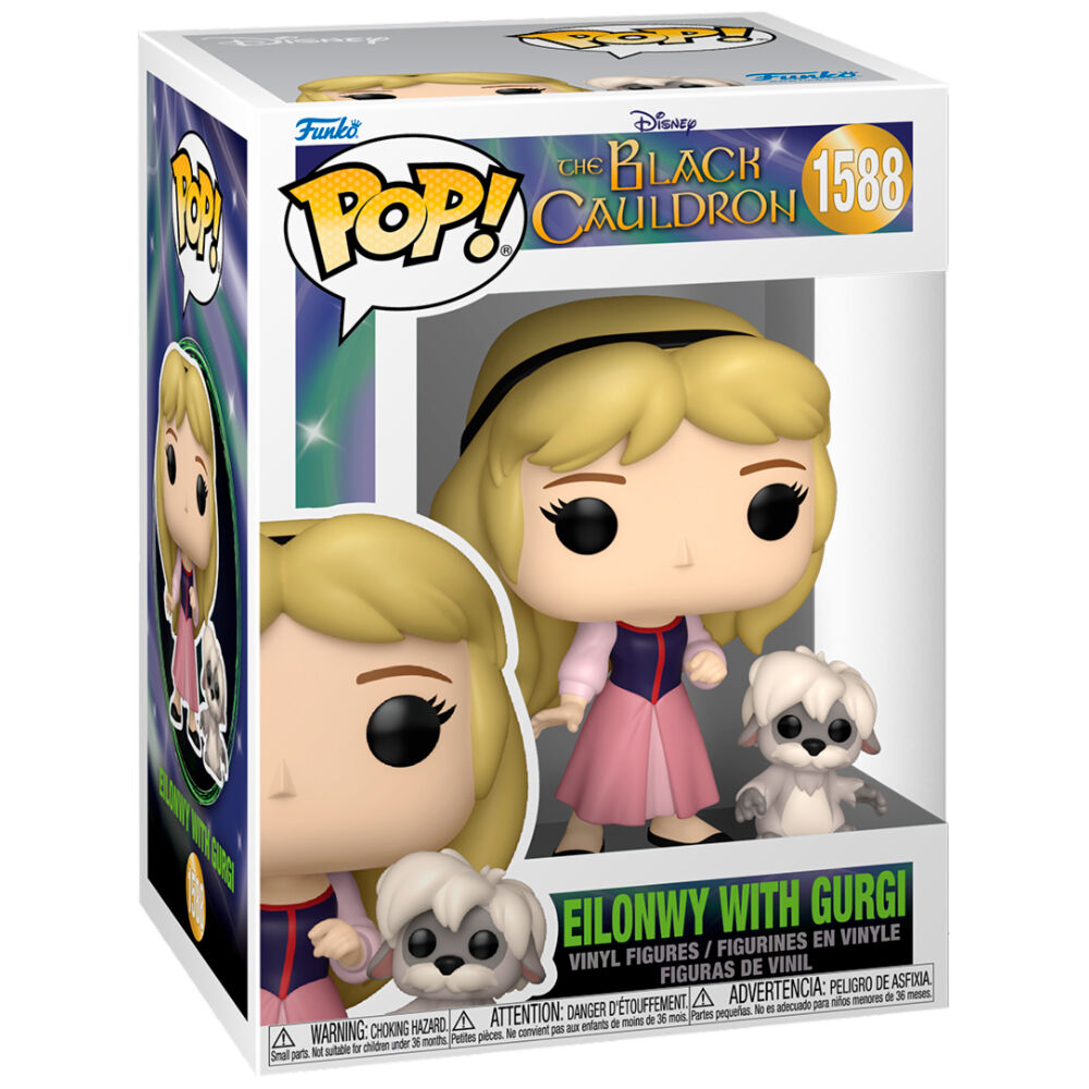 Funko Disney The Black Cauldron Pop! Vinyl Eilonwy con la figura di Gurgi Pop!