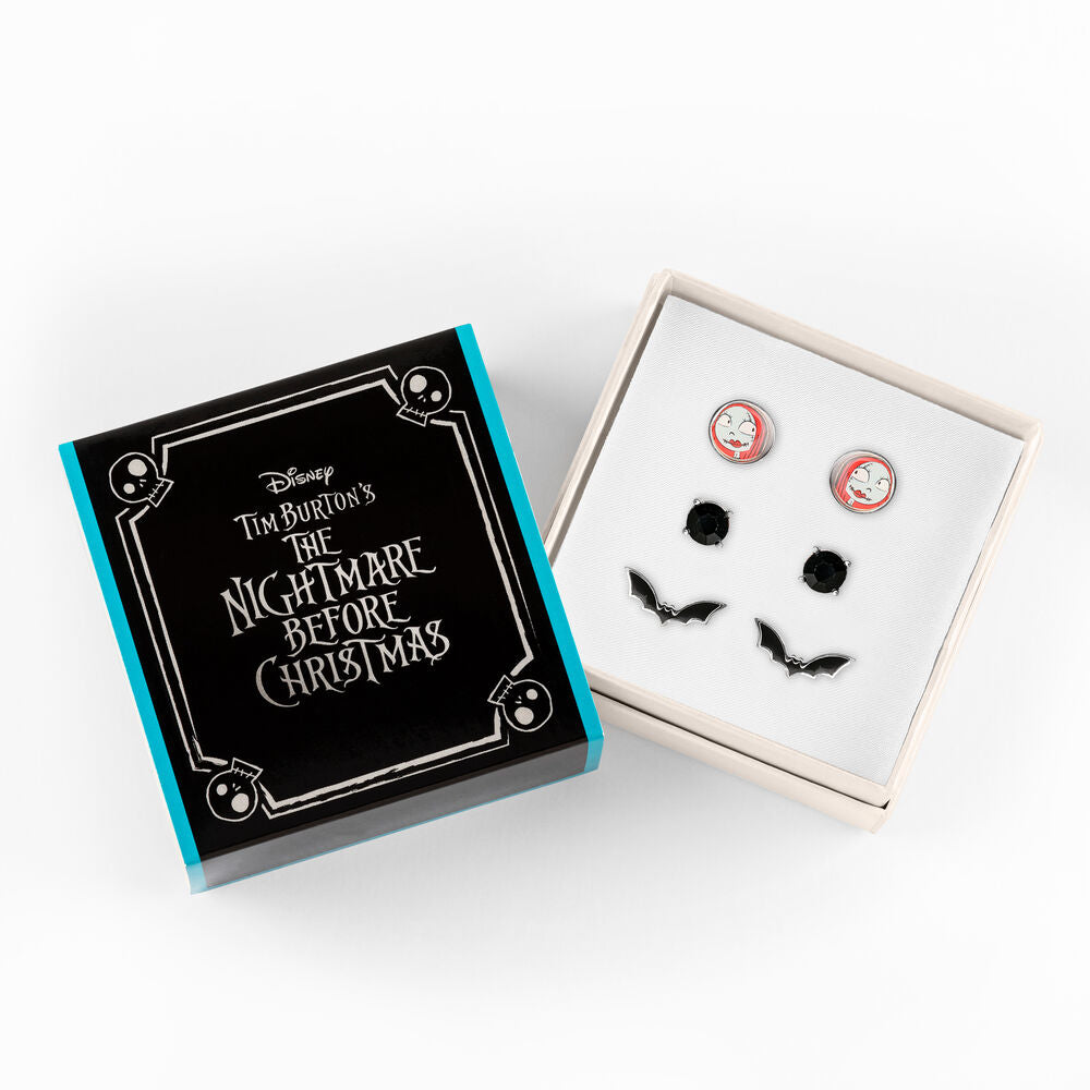 Nightmare Before Christmas“ Set mit 3 Paar Ohrringen