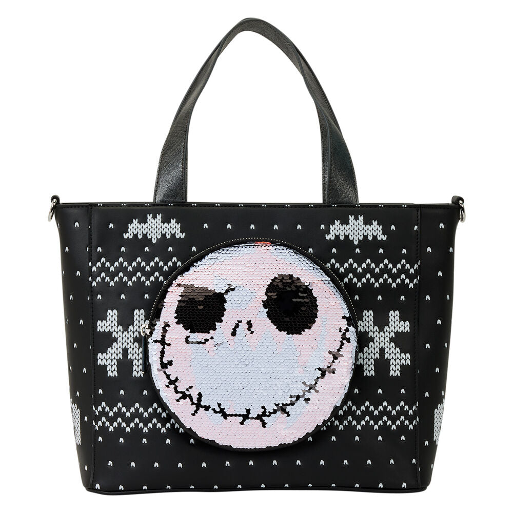 Loungefly Disney The Nightmare Before Christmas Strick-Optik Umhängetasche