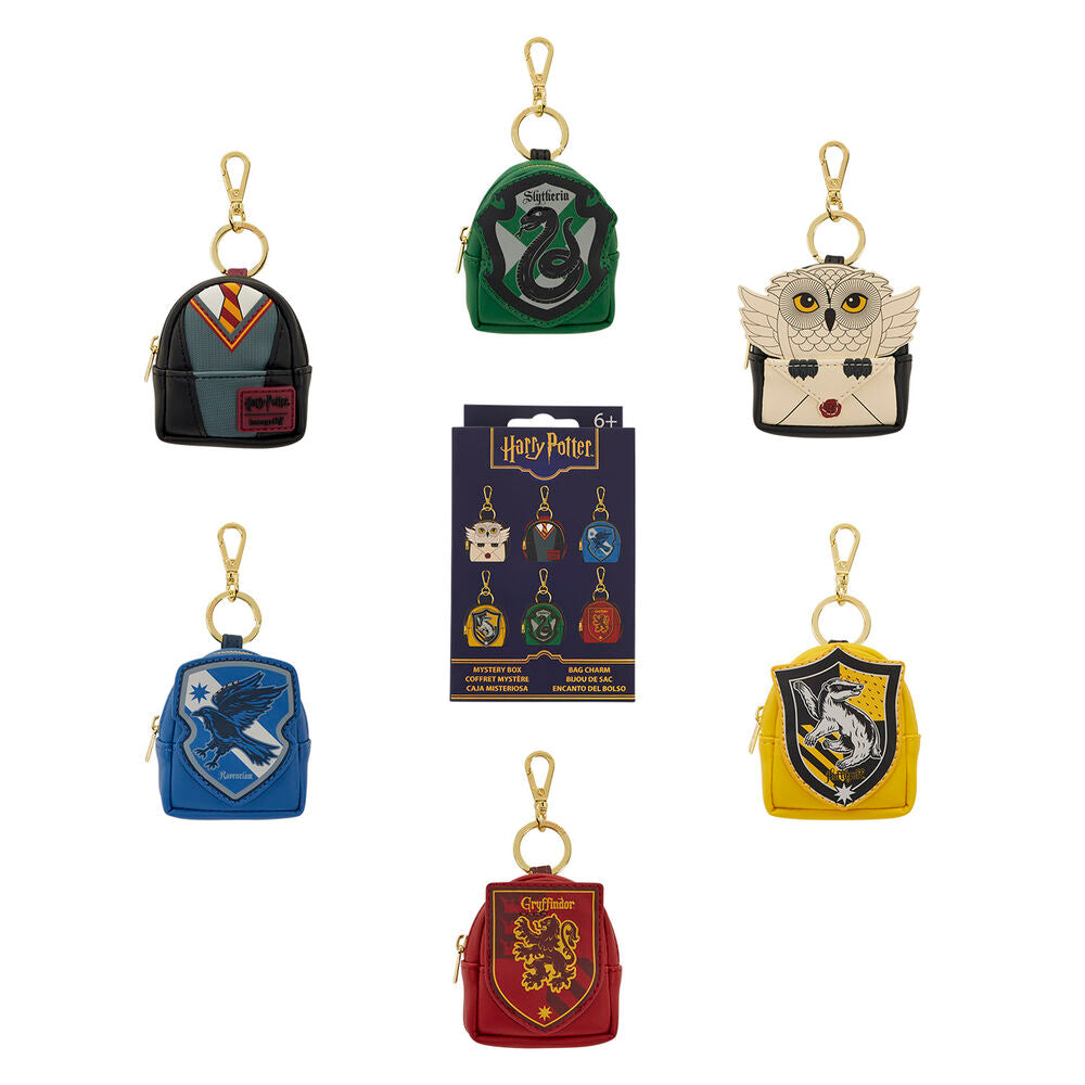 Loungefly Harry Potter Hogwarts Mystery Mini-Rucksack-Schlüsselanhänger