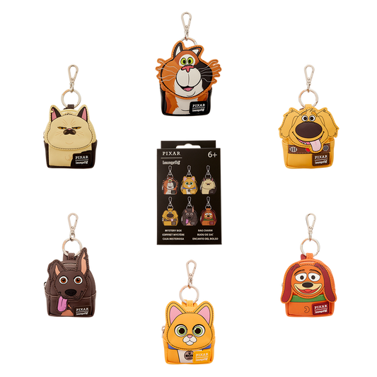 Porte-clés mini-sac à dos Pixar Chiens & Chats mystère (Précommande)