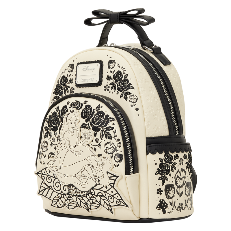 Loungefly Alice nel Paese delle Meraviglie Mini zaino floreale