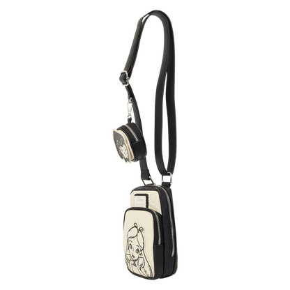 Loungefly Alice au pays des merveilles Sac bandoulière pour téléphone avec porte-monnaie