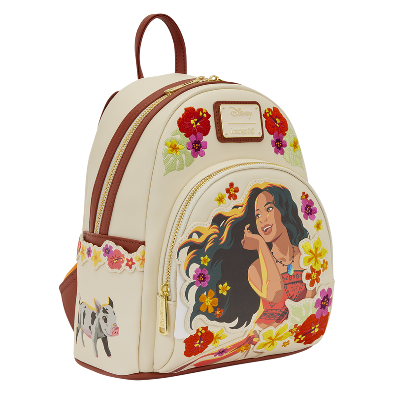 Loungefly Moana Live-Action Blumen-Mini-Rucksack