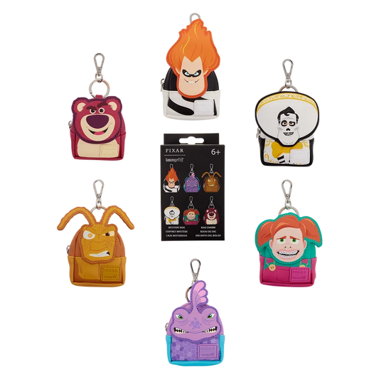 Loungefly Disney Pixar Villains Rivals Cosplay Mystery Mini-Rucksack-Schlüsselanhänger