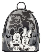 Loungefly Disney Mickey & Minnie Mouse – Geister Glow in the Dark Mini-Rucksack