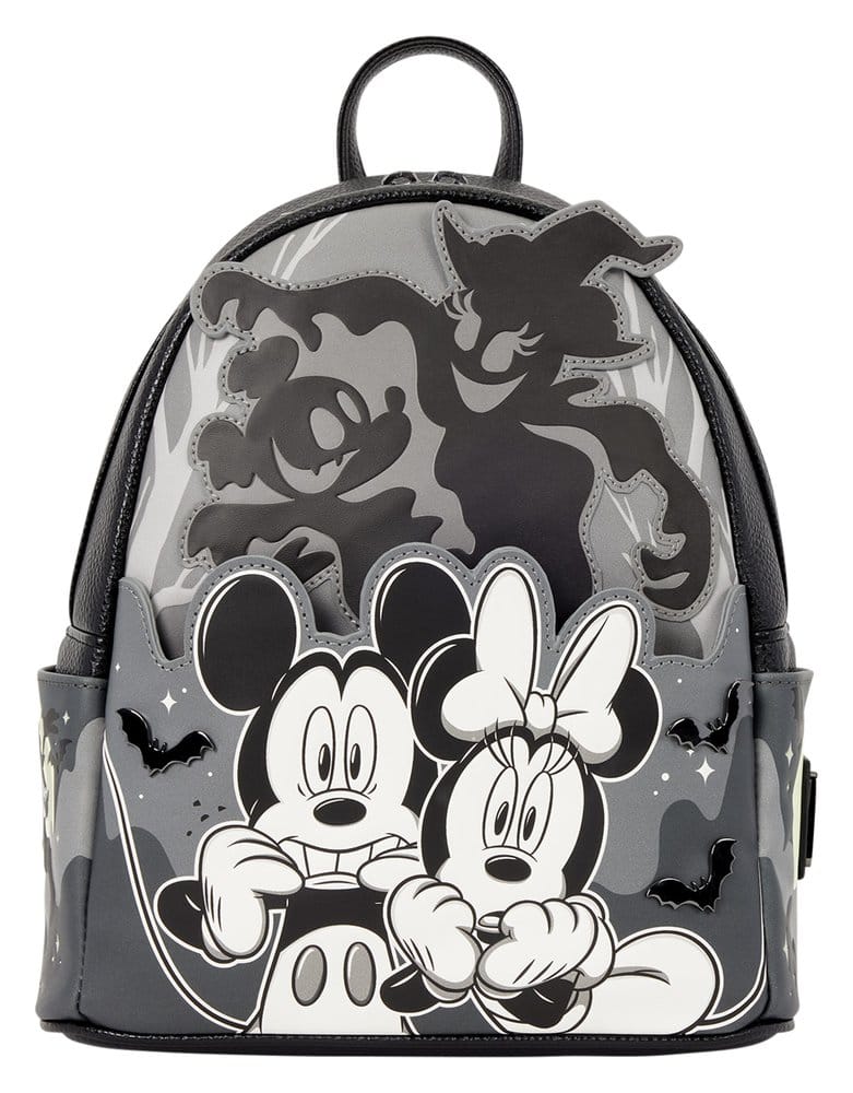 Loungefly Disney Mickey & Minnie Mouse – Geister Glow in the Dark Mini-Rucksack