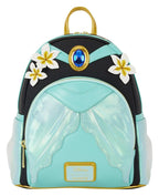 Loungefly Disney Aladdin – Prinzessin Jasmin Glitzer Cosplay Mini-Rucksack