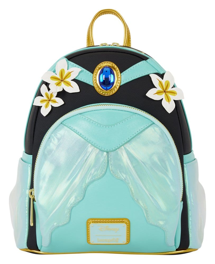 Loungefly Disney Aladdin – Prinzessin Jasmin Glitzer Cosplay Mini-Rucksack